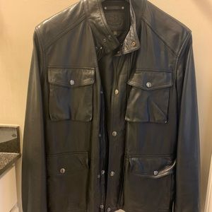 COACH Harrison Leather Jacket